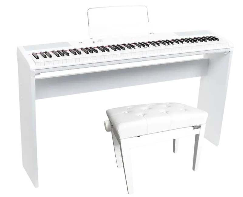 10-Fazley FSP-200-W Digitale Piano Wit + Onderstel + Pianobank 10-Fazley FSP-200-W Digitale Piano Wit + Onderstel + Pianobank