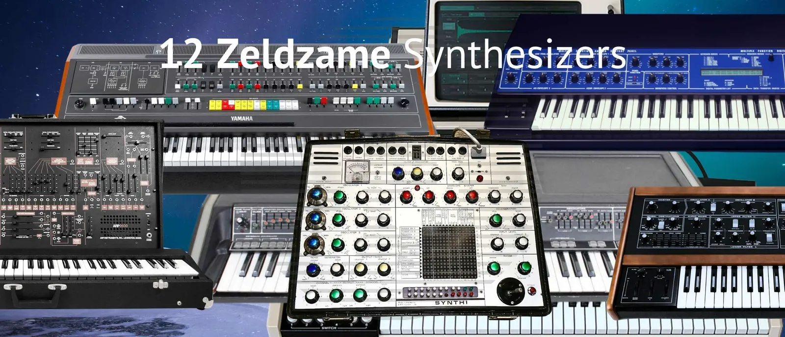 12 Zeldzame Synthesizers op een Rij
