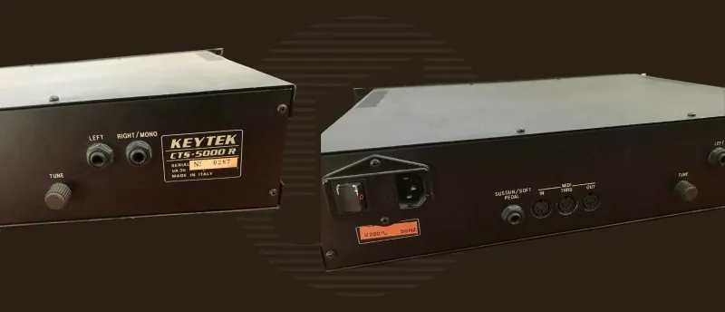 Aansluitingen van de Keytek CTS-5000R Aansluitingen van de Keytek CTS-5000R