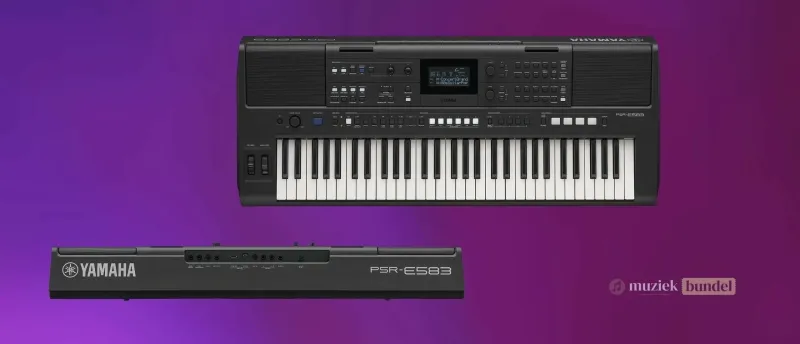 Aansluitingen van de Yamaha PSR-E583 | Muziekbundel Aansluitingen van de Yamaha PSR-E583