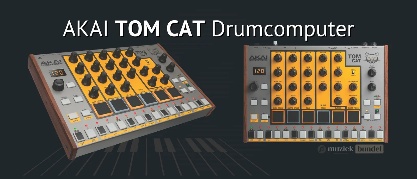 Akai Tom Cat – Analoge Drumcomputer met Vintage Soul en Moderne Aansluitingen