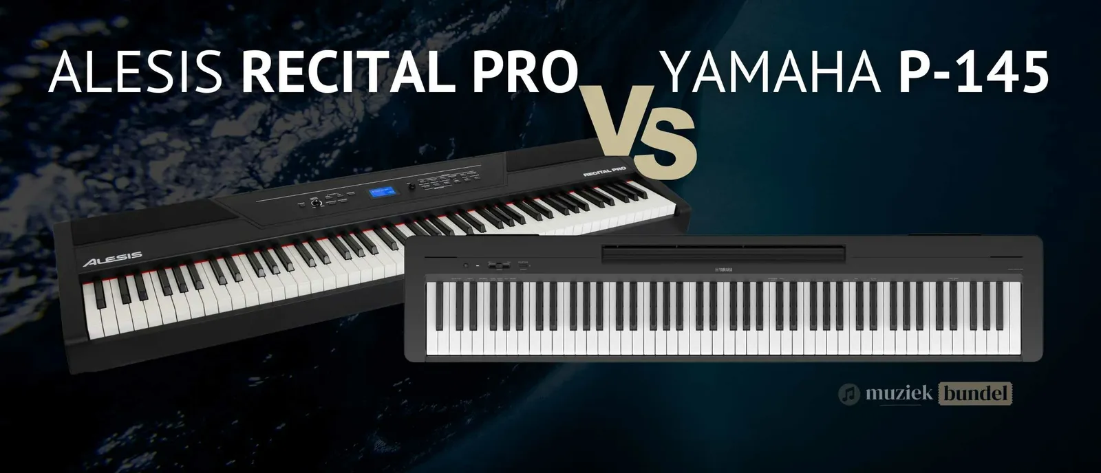 Alesis Recital Pro vs Yamaha P-145: Budget veelzijdigheid versus Bewezen eenvoud