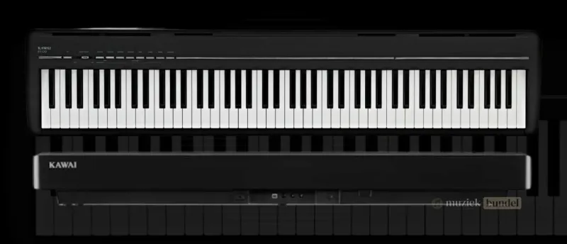 Belangrijke Kenmerken van de Kawai ES120 Digitale Piano | Muziekbundel.nl Overzicht van de belangrijkste kenmerken van de Kawai ES120, inclusief klavier, klanktechnologie, en connectiviteit