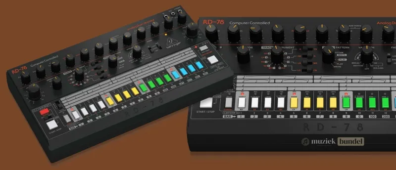 Belangrijkste Kenmerken van de Behringer RD-78 Drumcomputer | Muziekbundel.nl De Behringer RD-78 biedt authentieke analoge klanken, een 16-staps sequencer, uitgebreide connectiviteit en klassieke ritmepatronen.