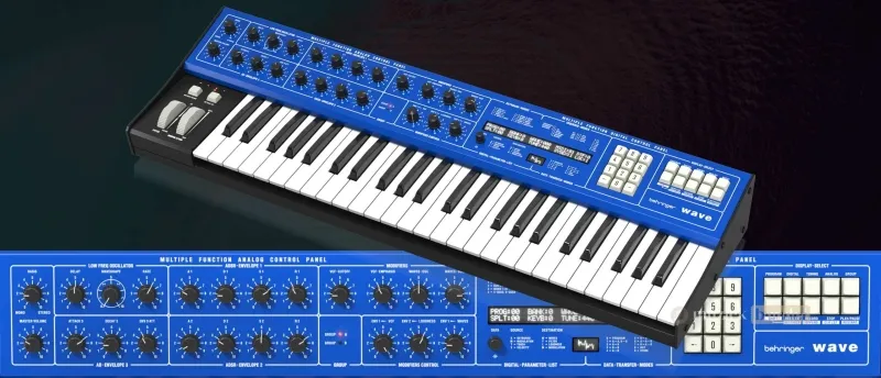 Belangrijkste Kenmerken van de Behringer Wave Synthesizer | Muziekbundel.nl Behringer Wave Synthesizer met hybride wavetable synthese, analoge filters, polyfone sequencer, dual arpeggiator en expressieve speelbaarheid.