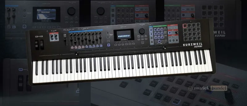 Belangrijkste Kenmerken van de Kurzweil K2700 | Muziekbundel.nl Overzicht van de belangrijkste kenmerken van de Kurzweil K2700: hybride synthesizer, stage piano en workstation met krachtige functies.