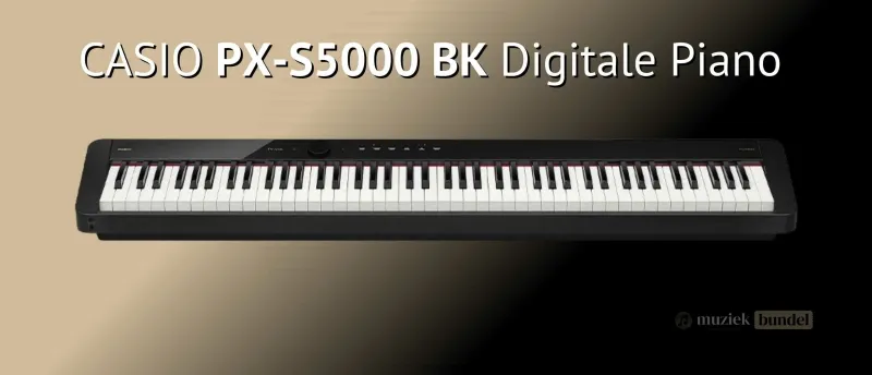 Casio Privia PX-S5000 Elegant innovatief en authentiek Muziekbundel.nl Casio Privia PX-S5000 biedt een elegante uitstraling, innovatieve functies en authentieke klanken voor een premium speelervaring.