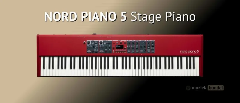 Clavia Nord Piano 5 88 Een Professionele Stage Piano Muziekbundel.nl Clavia Nord Piano 5 88, een professionele stage piano met gewogen toetsen, dual klankengines en uitgebreide functies, perfect voor veeleisende muzikanten.