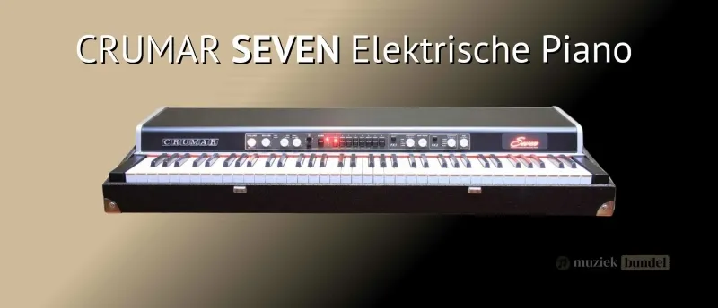 Crumar Seven Authentiek Vintagestijl en Innovatief Muziekbundel.nl Crumar Seven, een vintage-stijl elektrische piano met fysieke modeling-technologie, authentieke klanken en een retro houten design, perfect voor studio en podium.