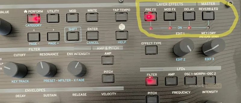 De Layer Effects op de Modwave MK2: PreFX, MOD FX, DELAY, Reverb en EQ | muziekbundel.nl Korg Modwave MK2 – Layer effects zoals PreFX, MOD FX, DELAY, Reverb en EQ voor veelzijdige sound shaping