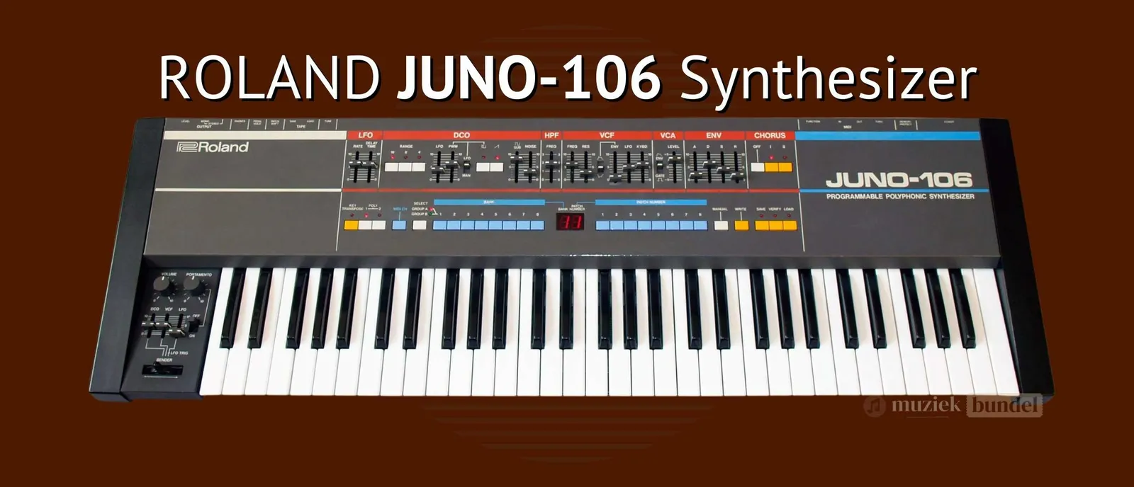 Roland Juno-106 Analoge Synthesizer uit de Jaren '80 incl. vergelijking met Juno X