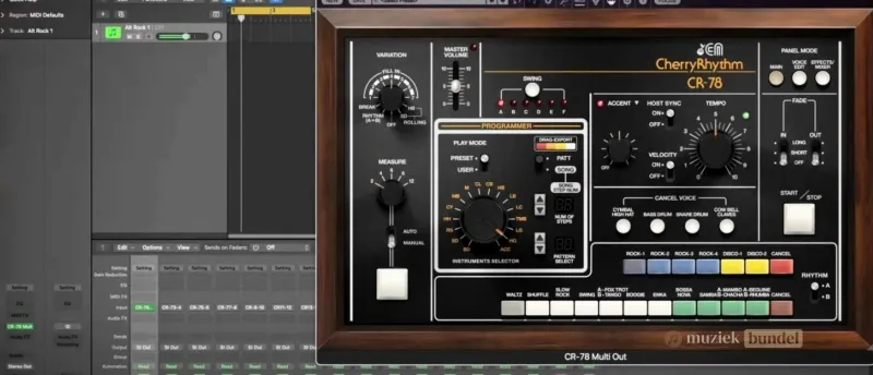 De Roland CR-78 als CherryRhythm CR-78 Virtueel Instrument | Muziekbundel.nl De klassieke klanken van de Roland CR-78 zijn nu digitaal beschikbaar als het CherryRhythm CR-78 virtueel instrument voor moderne producties.