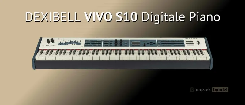 Dexibell VIVO S10 Een Stagepiano van Topklasse Muziekbundel.nl Dexibell VIVO S10, een professionele stagepiano met gewogen toetsen, True To Life Sound Engine en uitgebreide connectiviteit, perfect voor podium en studio.
