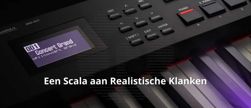 Een scala aan realistische klanken Een scala aan realistische klanken