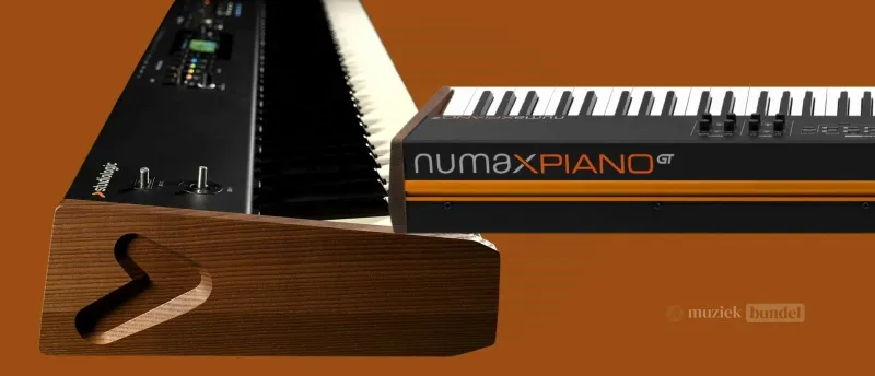 Elegant Design en Duurzame Constructie – Numa X Piano GT | Muziekbundel.nl Stijlvol en robuust ontwerp van de Numa X Piano GT met massief houten zijpanelen en duurzame behuizing