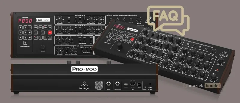 FAQ over de Behringer Pro-800 | Muziekbundel.nl FAQ over de Behringer Pro-800 | Muziekbundel.nl