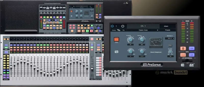 Fat Channels en Plugins in de PreSonus StudioLive 32S | Muziekbundel.nl Ontdek de krachtige Fat Channels en premium plugins van de PreSonus StudioLive 32S digitale mixer.