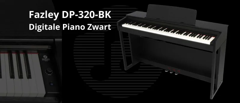 Fazley DP-320-BK Digitale Piano Zwart Fazley DP-320-BK Digitale Piano Zwart