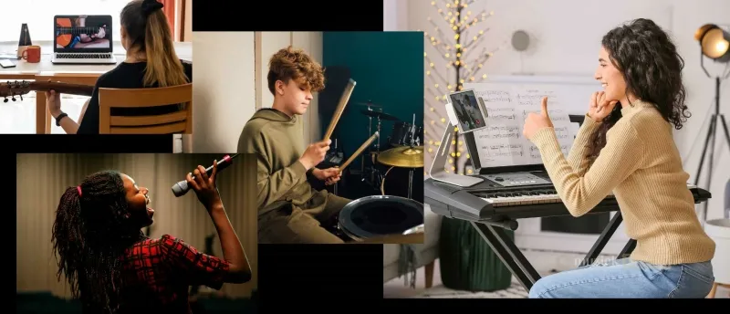 Flexibiliteit en Gemak - Online Muzieklessen op Jouw Tempo - Muziekbundel.nl Flexibele en gemakkelijke online muzieklessen voor beginners en gevorderden
