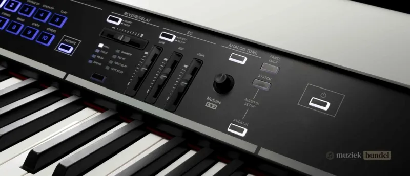 Gebruiksgemak en Intuïtieve Bedieningsopties van de Korg Grandstage X | Muziekbundel.nl Intuïtieve bedieningsopties en gebruiksgemak van de Korg Grandstage X voor live en studio.