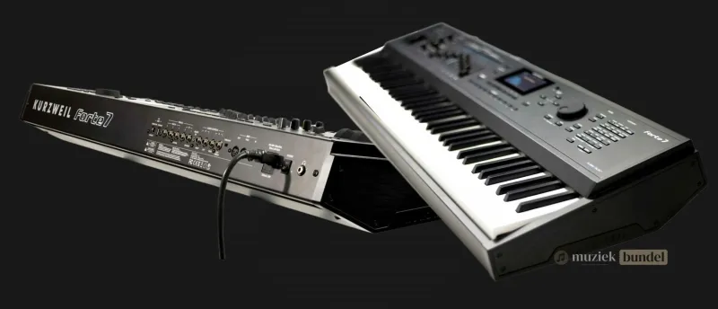 Gebruiksgemak en ontwerp van de Kurzweil Forte 7 | Muziekbundel.nl Gebruiksvriendelijke interface en robuust ontwerp van de Kurzweil Forte 7, ideaal voor professionals.