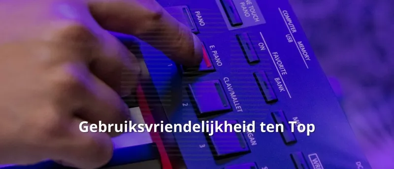 Gebruiksvriendelijkheid ten top van de Roland RD-88 Gebruiksvriendelijkheid ten top van de Roland RD-88