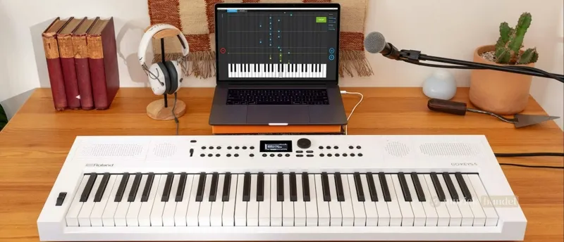 Geluidskwaliteit en Innovatie bij de Roland GO KEYS 5 | Muziekbundel.nl Uitstekende geluidskwaliteit en innovatieve functies van de Roland GO KEYS 5 keyboard..