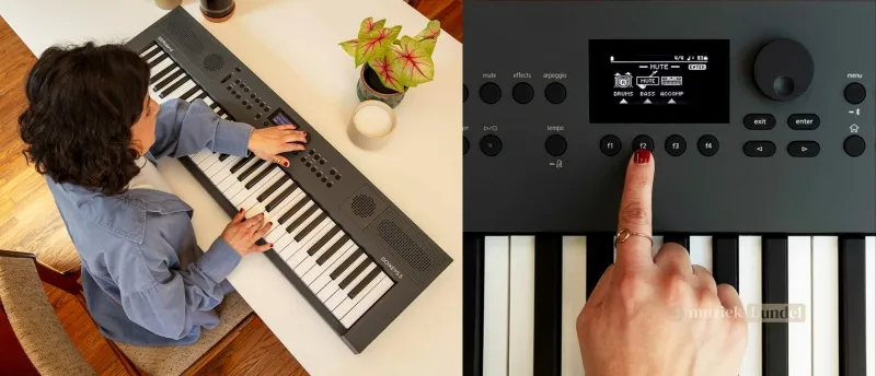 Handige Functies van de Roland GO KEYS 5 | Muziekbundel.nl Overzicht van handige functies zoals opnameopties, Bluetooth en vocaleffecten van de Roland GO KEYS 5.