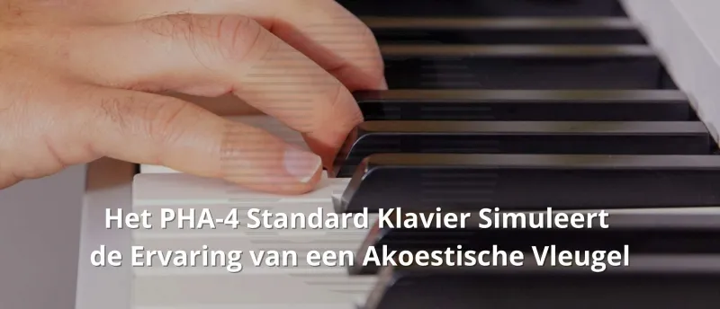 Het PHA-4 Standard klavier simuleert de ervaring van een akoestische vleugel - FP-60X Het PHA-4 Standard klavier simuleert de ervaring van een akoestische vleugel - FP-60X