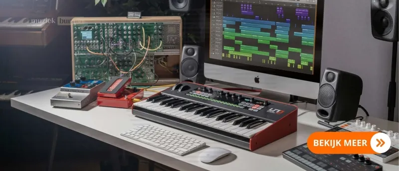 IK Multimedia Uno Synth Pro Synthesizer: Paraphonische analoge synth met uitgebreide modulatiemogelijkheden | Muziekbundel.nl IK Multimedia Uno Synth Pro - Krachtige paraphonische synthesizer met analoge filters en flexibele sequencer