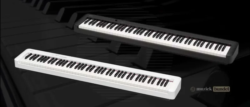 In Welke Kleuren is de Casio CDP-S110 Verkrijgbaar? | Muziekbundel.nl Casio CDP-S110 verkrijgbaar in zwart en wit voor een strakke en moderne uitstraling