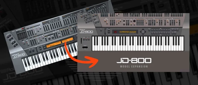 JD-800 in de Cloud van Roland als Model Expansion JD-800 in de Cloud van Roland als Model Expansion