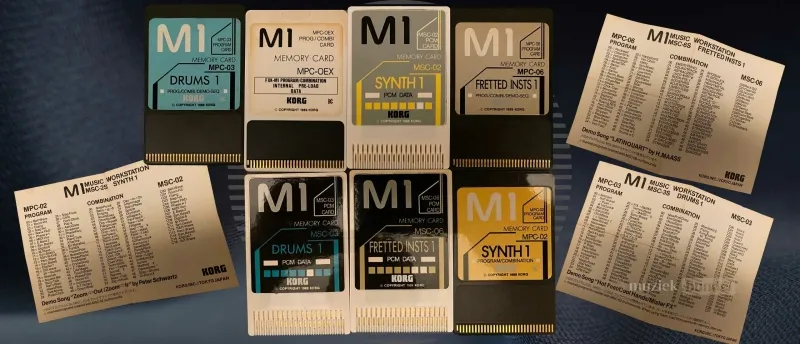 Korg M1 Sound Cards - Uitbreiding van een Legende | Muziekbundel.nl Korg M1 Sound Cards - Uitbreiding van een Legende