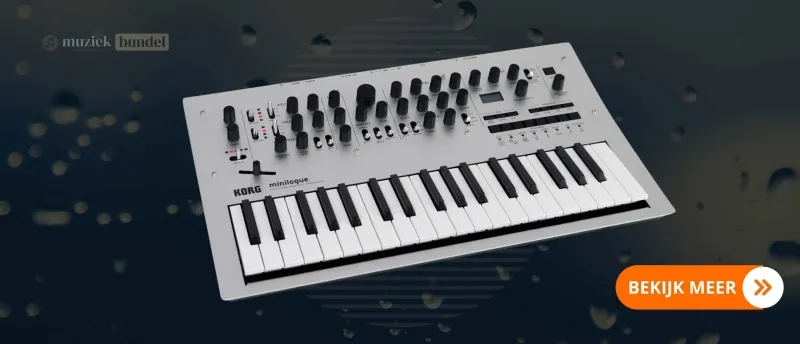 Korg Minilogue Synthesizer: Polyfone analoge synth met rijke klanken en veelzijdige sound design mogelijkheden | Muziekbundel.nl Korg Minilogue Synthesizer - 4-stemmige polyfone analoge synthesizer met krachtige sequencer en veelzijdige klankopties