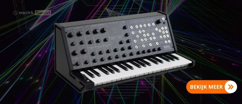 Korg MS-20 Mini Analoge Synthesizer: Klassieke analoge synth in een compact formaat met krachtige filters | Muziekbundel.nl Korg MS-20 Mini Synthesizer - Compacte analoge synthesizer met iconische filters en semi-modulaire patching