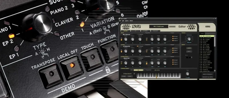 Korg SV-2 Editor software Korg SV-2 Editor software