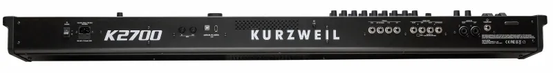 Kurzweil K2700 achterzijde met aansluitingen - specificaties | Muziekbundel Kurzweil K2700 achterzijde met aansluitingen - specificaties.
