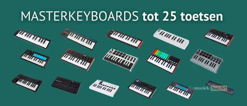 Masterkeyboard tot 25 toetsen kopen | Muziekbundel.nl Masterkeyboard tot 25 toetsen kopen | Muziekbundel.nl