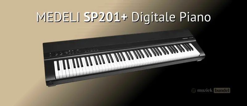 Medeli SP201 Plus Compact veelzijdig en betaalbaar | Muziekbundel.nl Medeli SP201 Plus digitale piano met compact design en veelzijdige functies voor een betaalbare prijs.