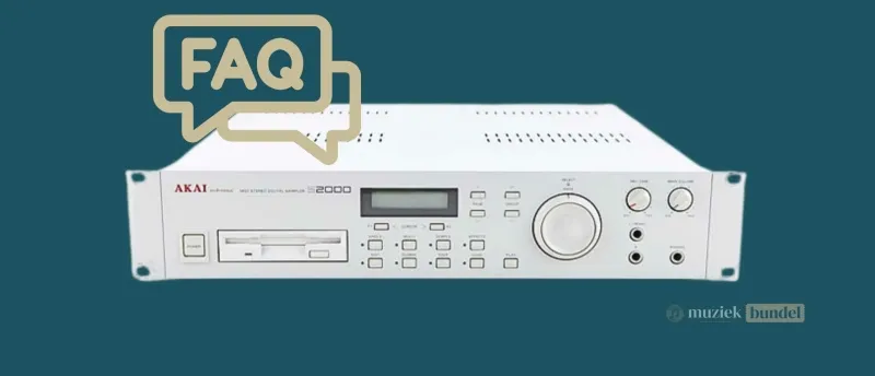Meest gestelde vragen over de Akai S2000 Vintage Sampler | Muziekbundel.nl Meest gestelde vragen over de Akai S2000 Vintage Sampler | Muziekbundel.nl