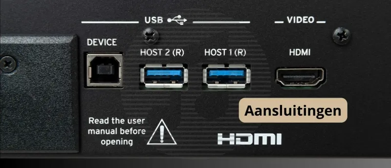 MIDI, USB, HDMI, audio-in en -uit, pedaalaansluitingen MIDI, USB, HDMI, audio-in en -uit, pedaalaansluitingen
