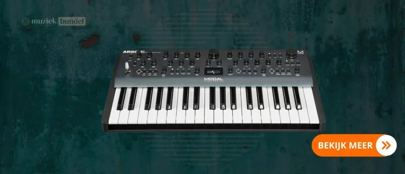 Modal Electronics ARGON8 8-Voice Wavetable Synthesizer: Krachtige wavetable synth met uitgebreide modulatie en sequencing | Muziekbundel.nl Modal Electronics ARGON8 Synthesizer - 8-stemmige wavetable synth met geavanceerde klankmogelijkheden en diepe modulatieopties