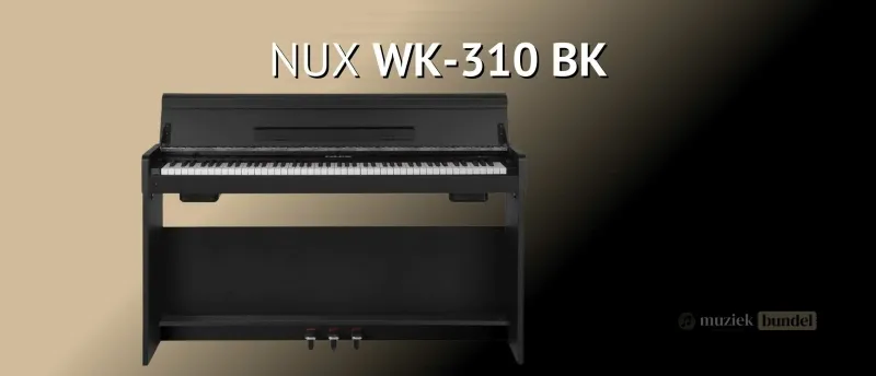 NUX WK-310 BK Betaalbaar modern en compleet Muziekbundel.nl De NUX WK-310 BK is een betaalbare digitale piano met modern design, gewogen toetsen en veelzijdige functies, perfect voor beginners en thuisgebruik.