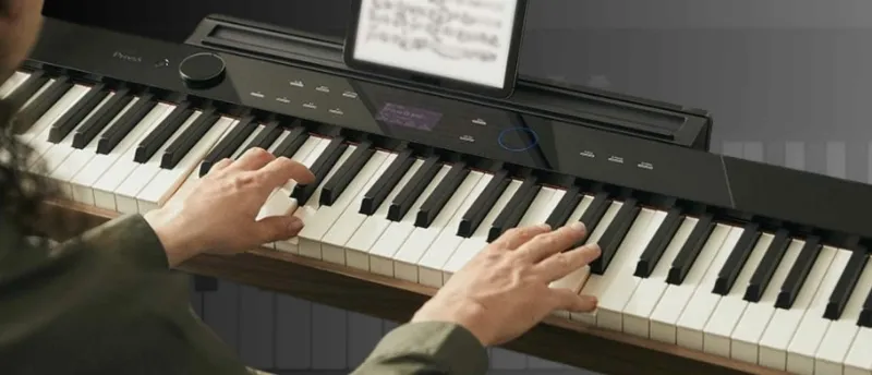 Realistische Speelervaring met Smart Hybrid Hammer Action - Muziekbundel.nl Casio PX-S6000 met Smart Hybrid Hammer Action voor een authentiek speelgevoel