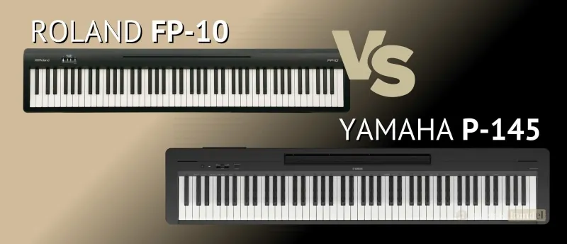 Roland FP-10 vs. Yamaha P-145 Welke Digitale Piano is Beter voor Jou? | Muziekbundel.nl Vergelijking tussen de Roland FP-10 en Yamaha P-145 digitale piano’s. Ontdek welke beter bij jou past qua klavier, klank en functies.