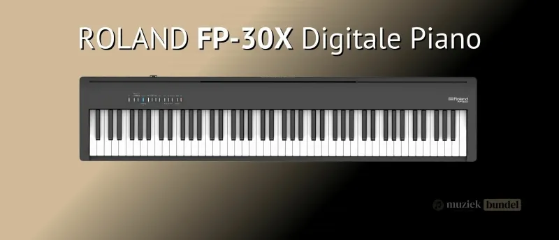 Roland FP-30X Krachtige klanken en compact design | Muziekbundel.nl De Roland FP-30X digitale piano biedt krachtige klanken en een compact design, ideaal voor zowel beginners als gevorderde spelers.