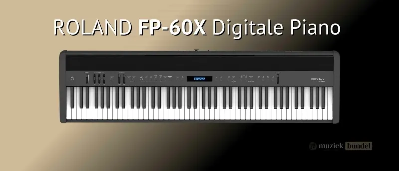 Roland FP-60X Krachtig veelzijdig en professioneel Muziekbundel.nl Roland FP-60X digitale piano met krachtige klank, veelzijdige functies en een stijlvol design, geschikt voor beginners en gevorderden.