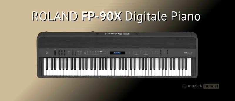 Roland FP-90X Premium klank en ongeëvenaarde functionaliteit Muziekbundel.nl Roland FP-90X digitale piano met premium klank, authentieke toetsen en geavanceerde functies, perfect voor veeleisende pianisten.