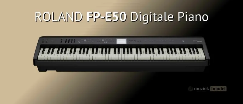 Roland FP-E50 Een alles in één digitale piano | Muziekbundel.nl De Roland FP-E50 is een alles-in-één digitale piano met gewogen toetsen, hoogwaardige klanken en veelzijdige functies voor beginners en gevorderden.
