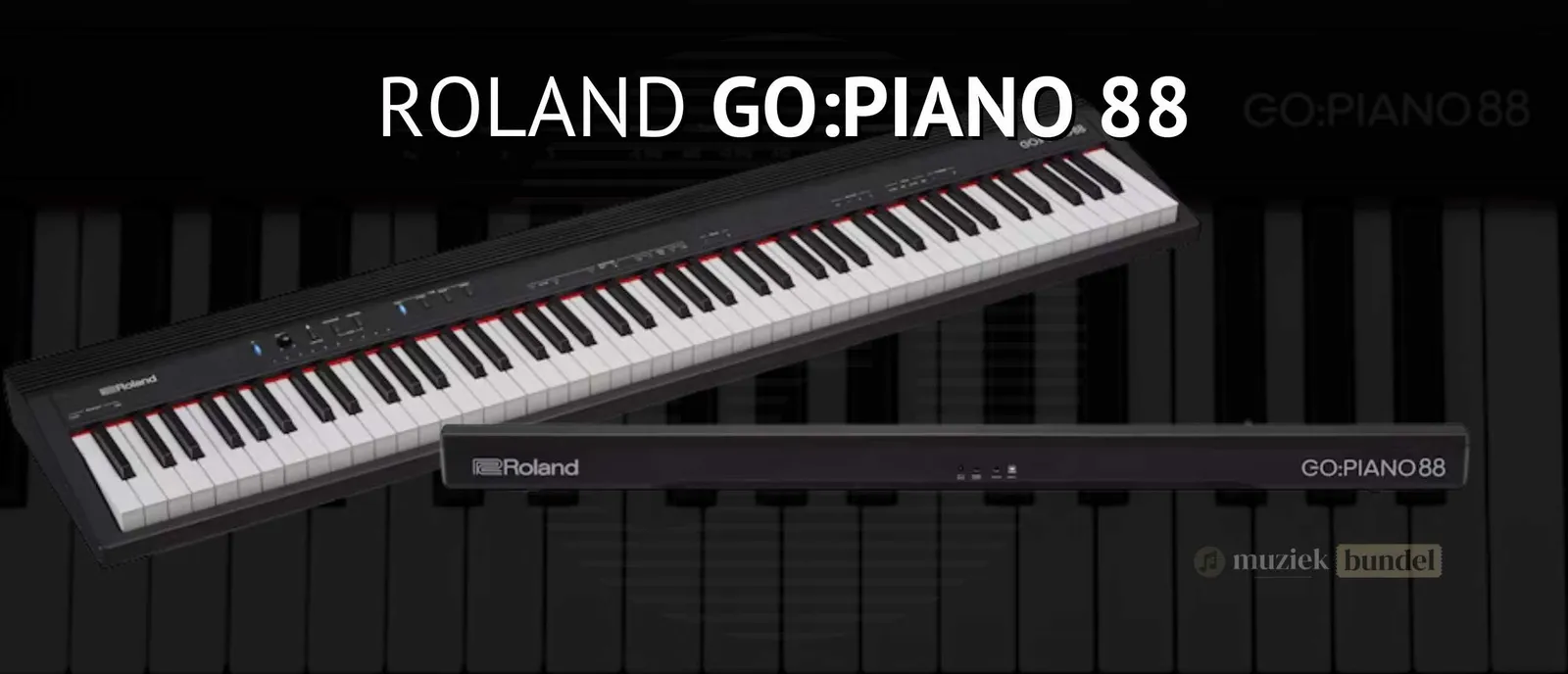 Roland GO:PIANO 88 - Draagbare en Flexibele Digitale Piano voor Beginners
